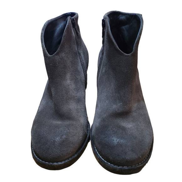 Paul Green Delgado distressed suede ankle booties PG 5.5 US 8 Gray - Picture 5 of 8
